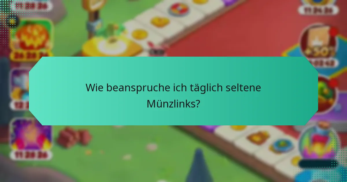 Wie beanspruche ich täglich seltene Münzlinks?