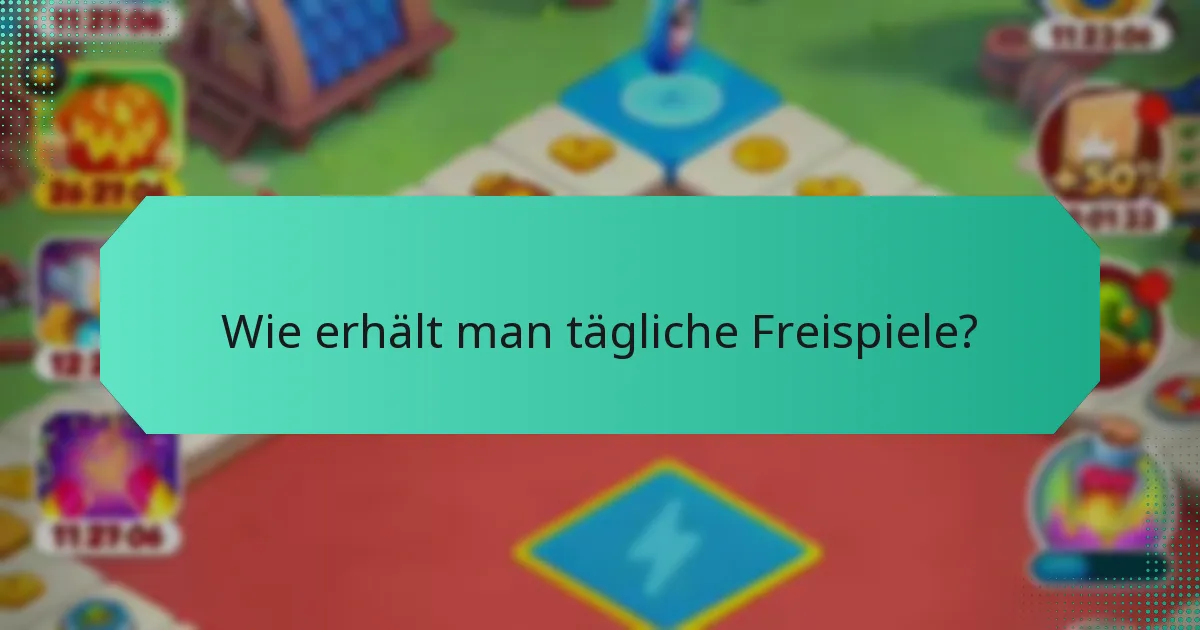Wie erhält man tägliche Freispiele?