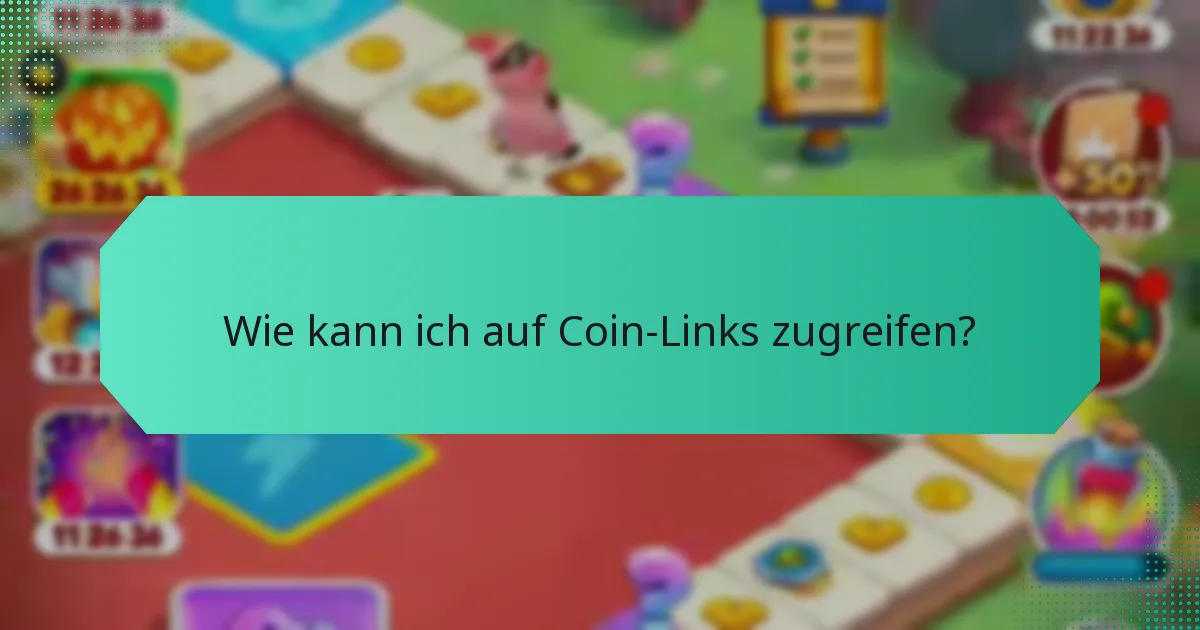 Wie kann ich auf Coin-Links zugreifen?